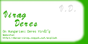 virag deres business card